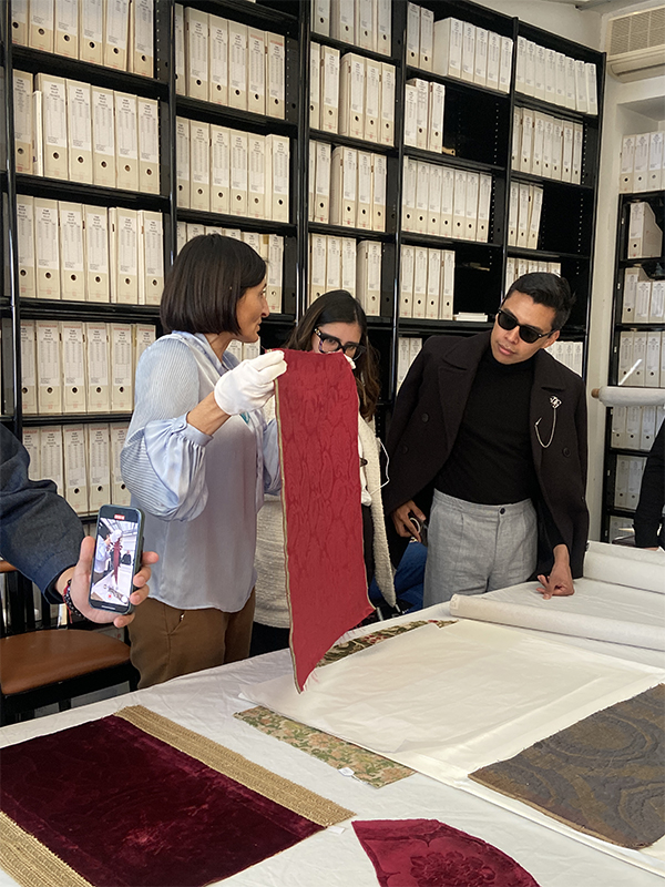 Students visited several companies, such as Fondazione Ratti, a textile museum and factory in Como © Courtesy of the author