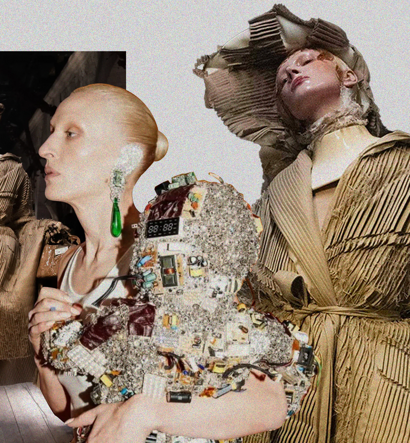 Looks from the latest Haute Couture Week Spring-Summer 2024 runway shows in Paris. Collage courtesy of IM alumna and graphic designer Constanza Coscia