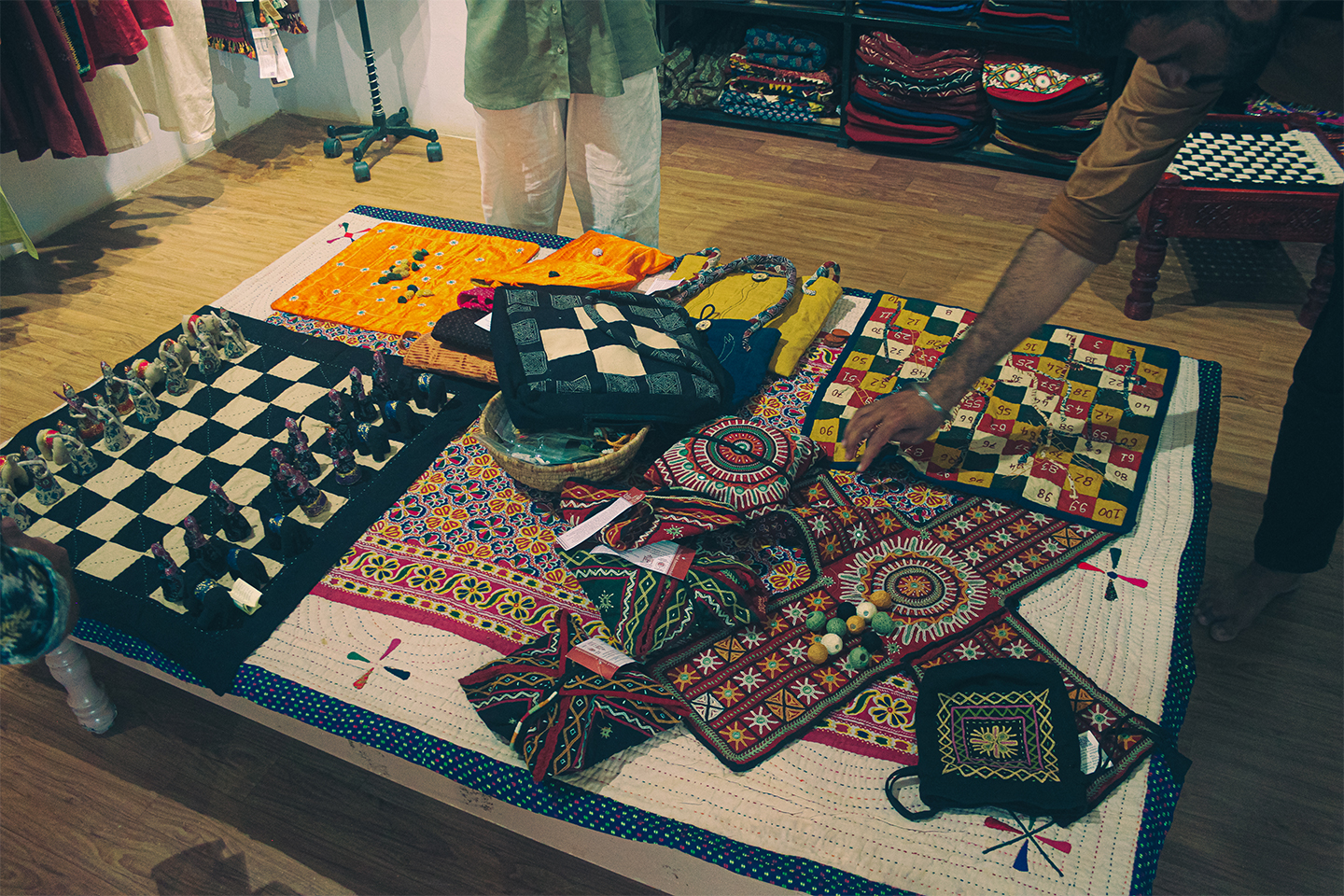 Craft work to create chessboards and more at Kala Raksha