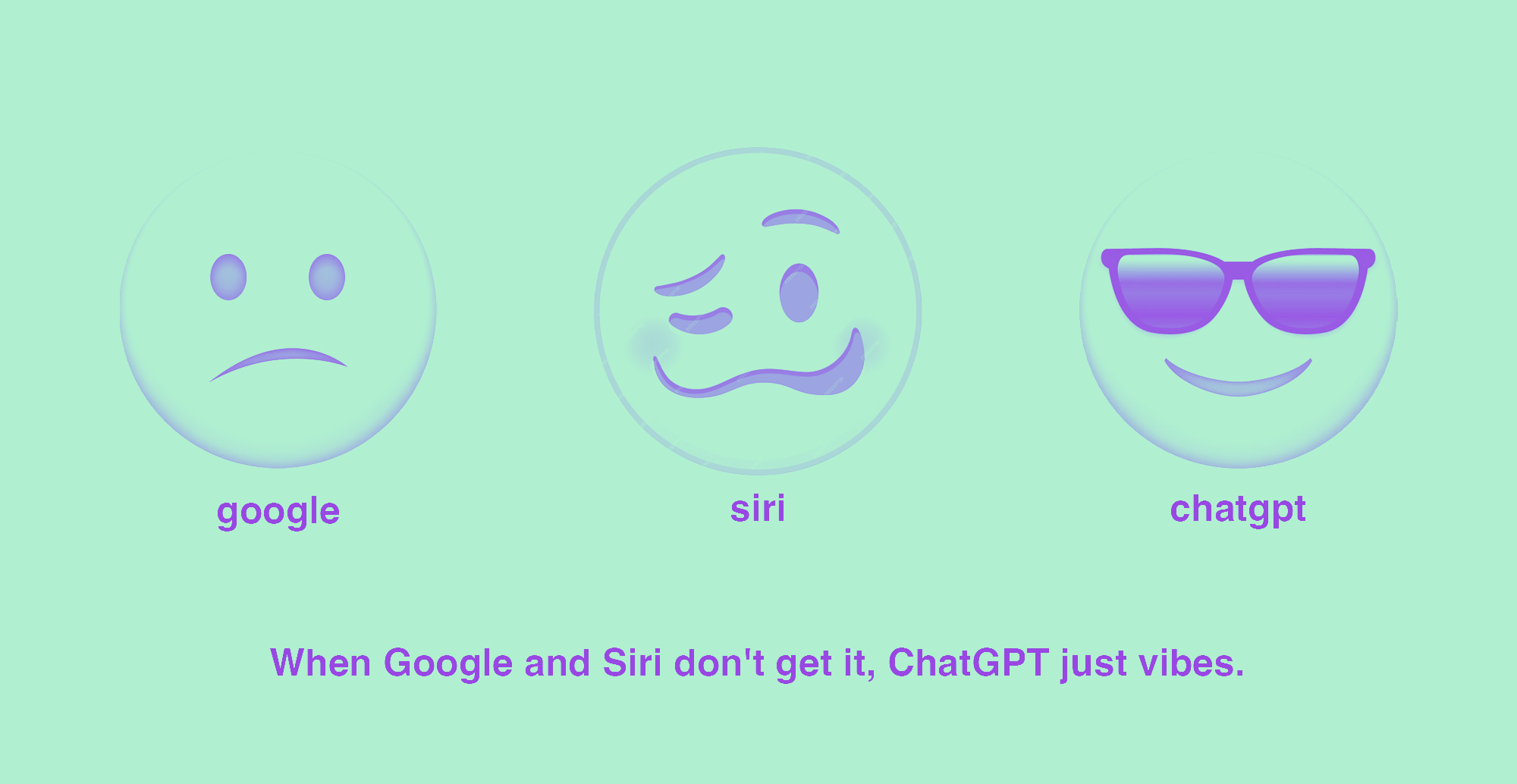 When Google and Siri don't get it, ChatGPT just vibes