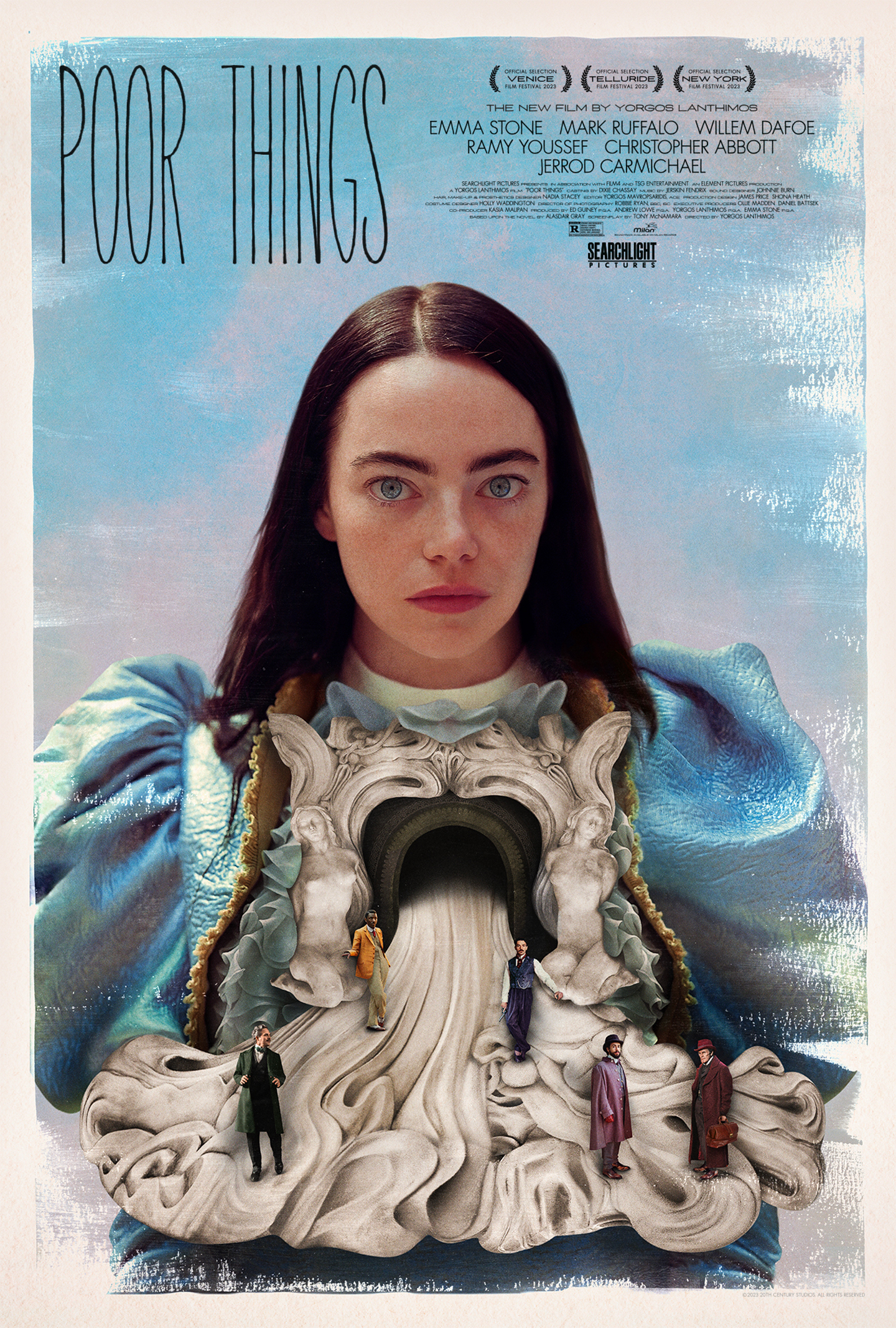 A movie poster for 'Poor Things,' courtesy of Searchlight
