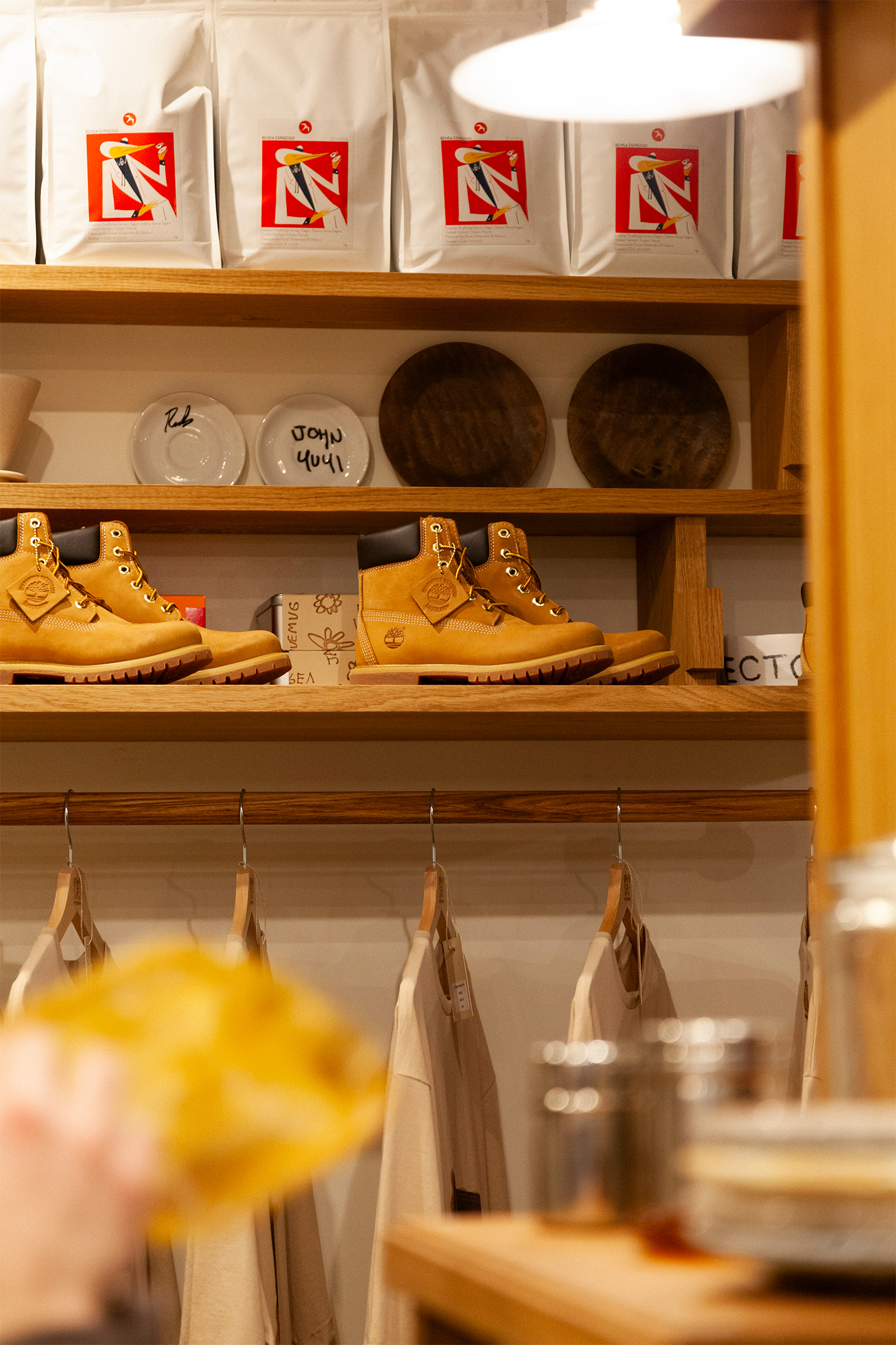 Timberland even teamed up with Parisian café Recto Verso. Photo courtesy of Timberland 