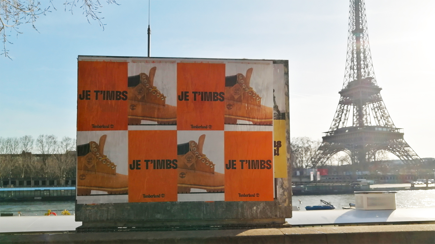 Parisian activations by Timberland