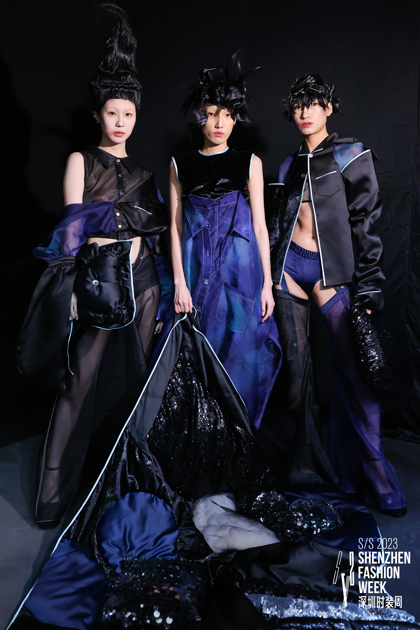 Li Enqi predented her graduate collection at Istituto Marangoni Shenzhen's Awake fashion show