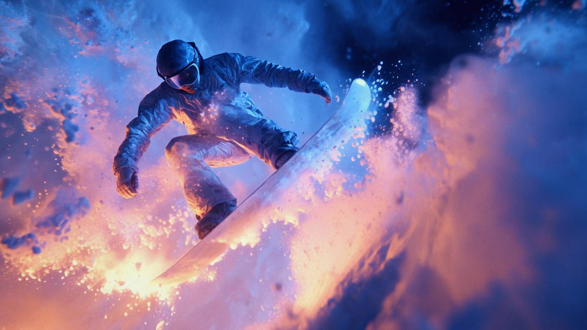 Winter sport becomes elemental in Milano Cortina 2026’s visual language, merging snow, fire and motion through artificial intelligence and cinematic broadcast aesthetics.