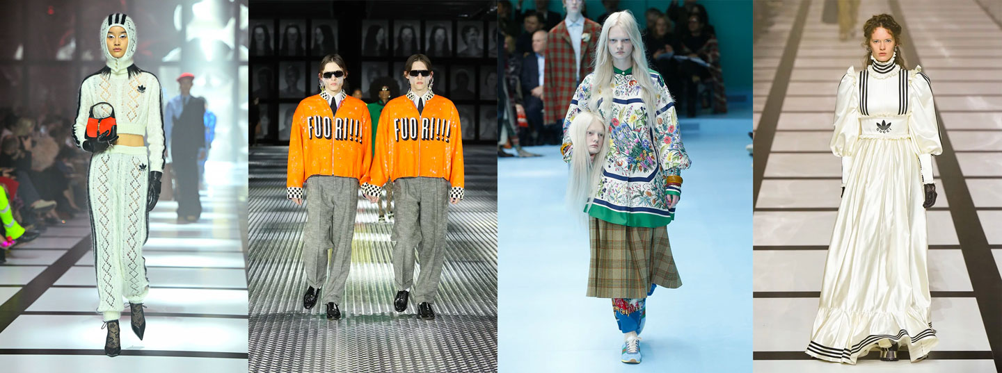 Some of the looks made for Gucci under Michele's creative eye