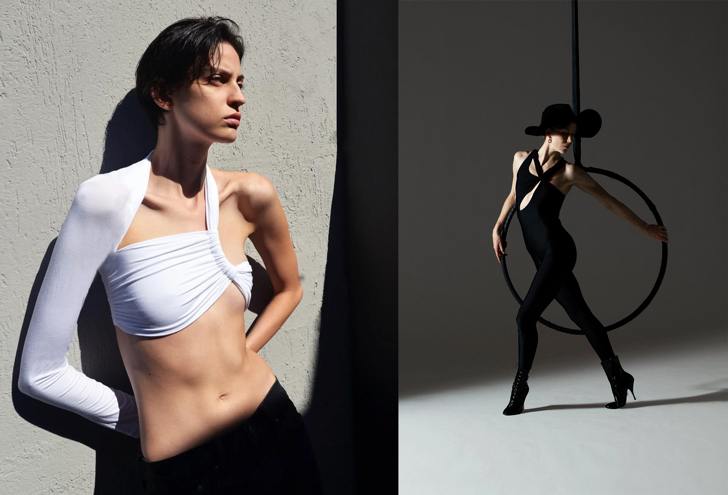 Creations by Istituto Marangoni Fashion Design alumna Sofia Bianchi's Soubi Studios, an eco-friendly brand and studio creating elevated skin-wear in London