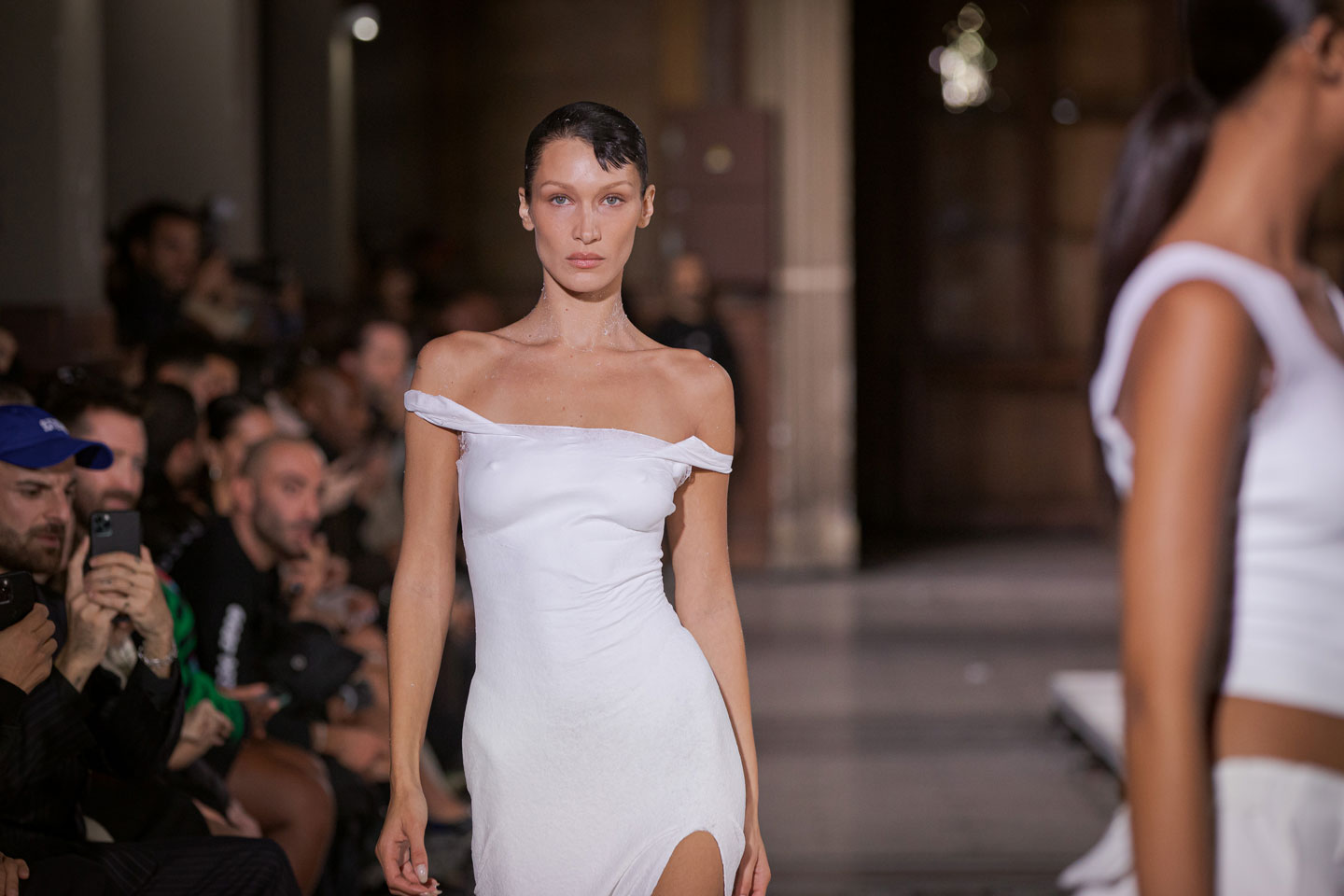 Bella Hadid closing the Coperni ss23 show