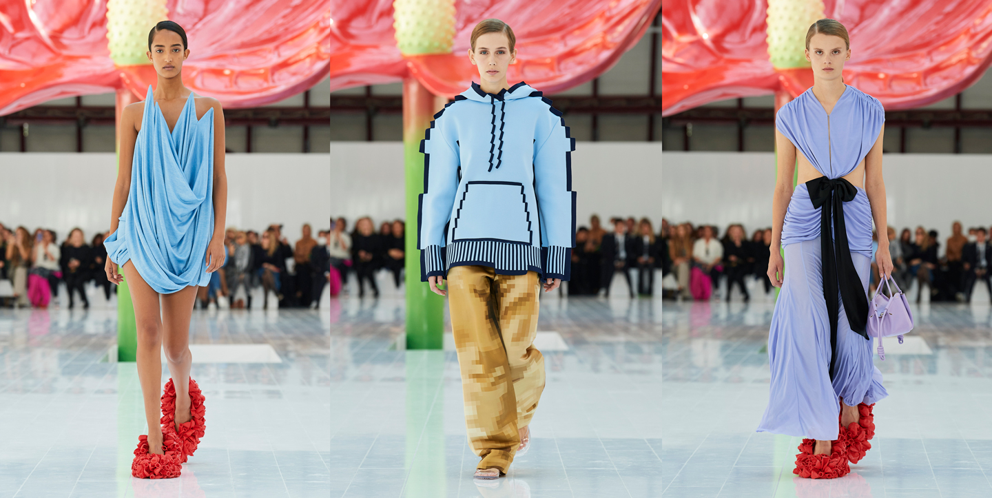 Loewe's show featured a dialogue between nature and technology
