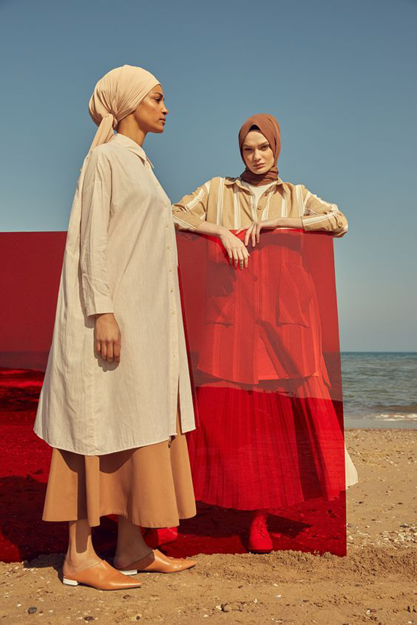 An editorial campaign by modest fashion brand Modanisa