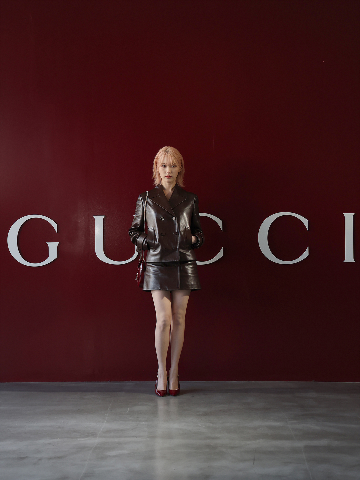 Singer IU attending the Gucci Ancora fall-winter 2024/25 men’s show. Courtesy of Gucci