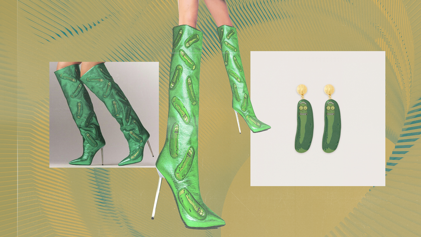 Fashionistas have been obsessed with the GCDS Pickle Rick boots