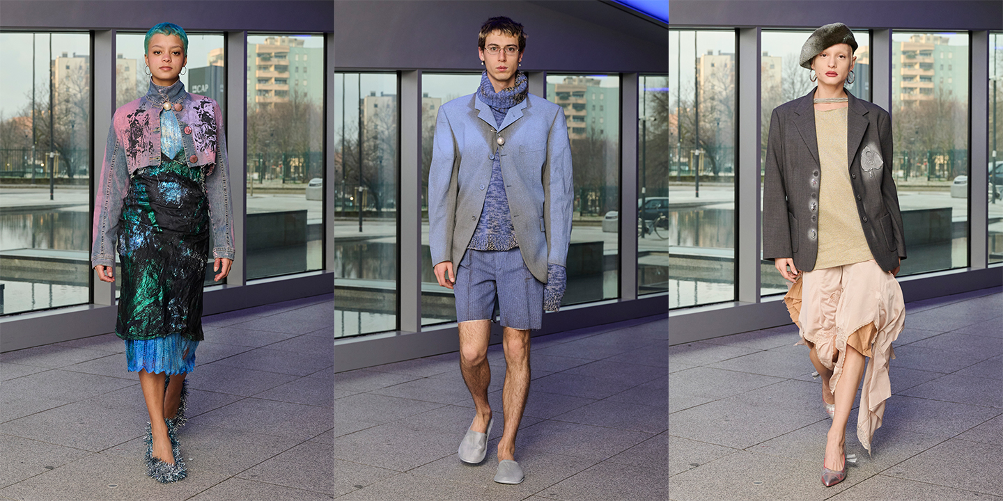 Looks from Simon Cracker's 'La Nanna' Fall-Winter 24/25 collection. Photos by Nick Soland, courtesy of Simon Cracker