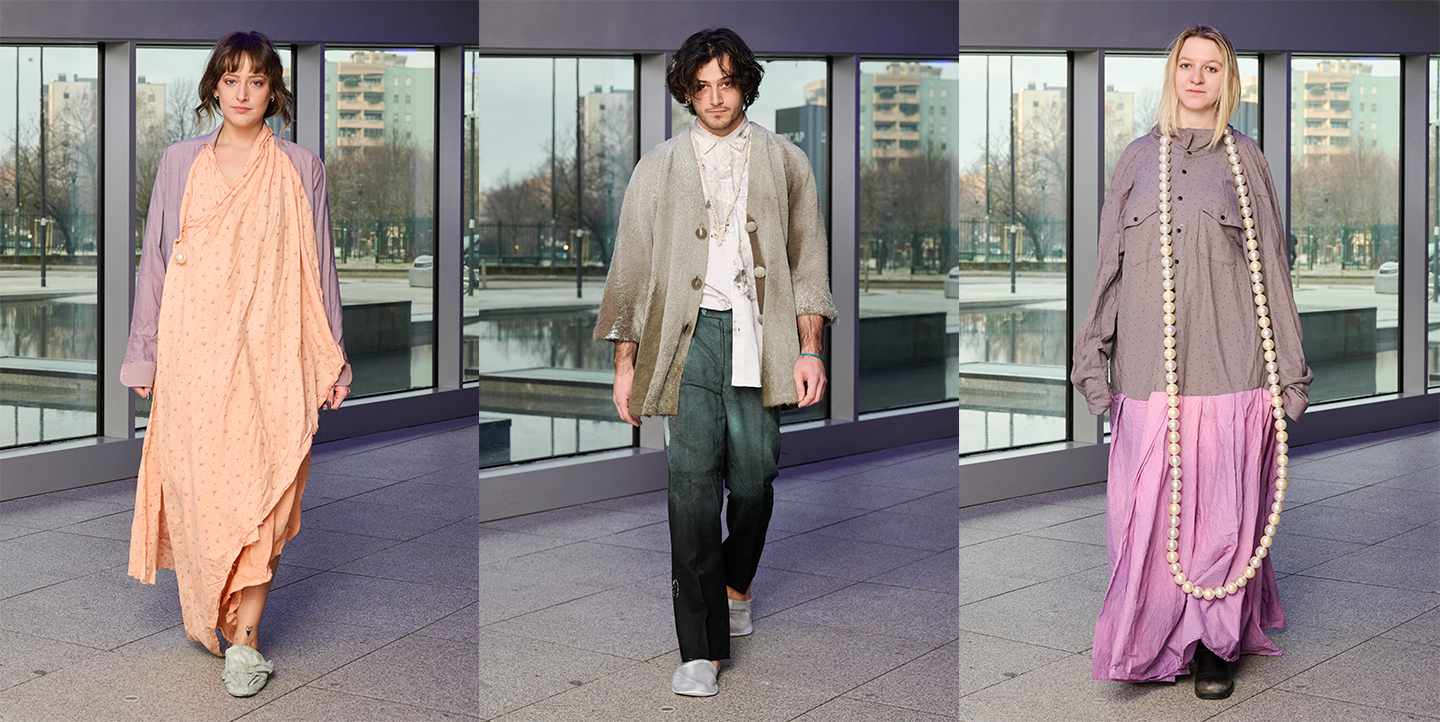 Looks from Simon Cracker's 'La Nanna' Fall-Winter 24/25 collection. Photos by Nick Soland, courtesy of Simon Cracker