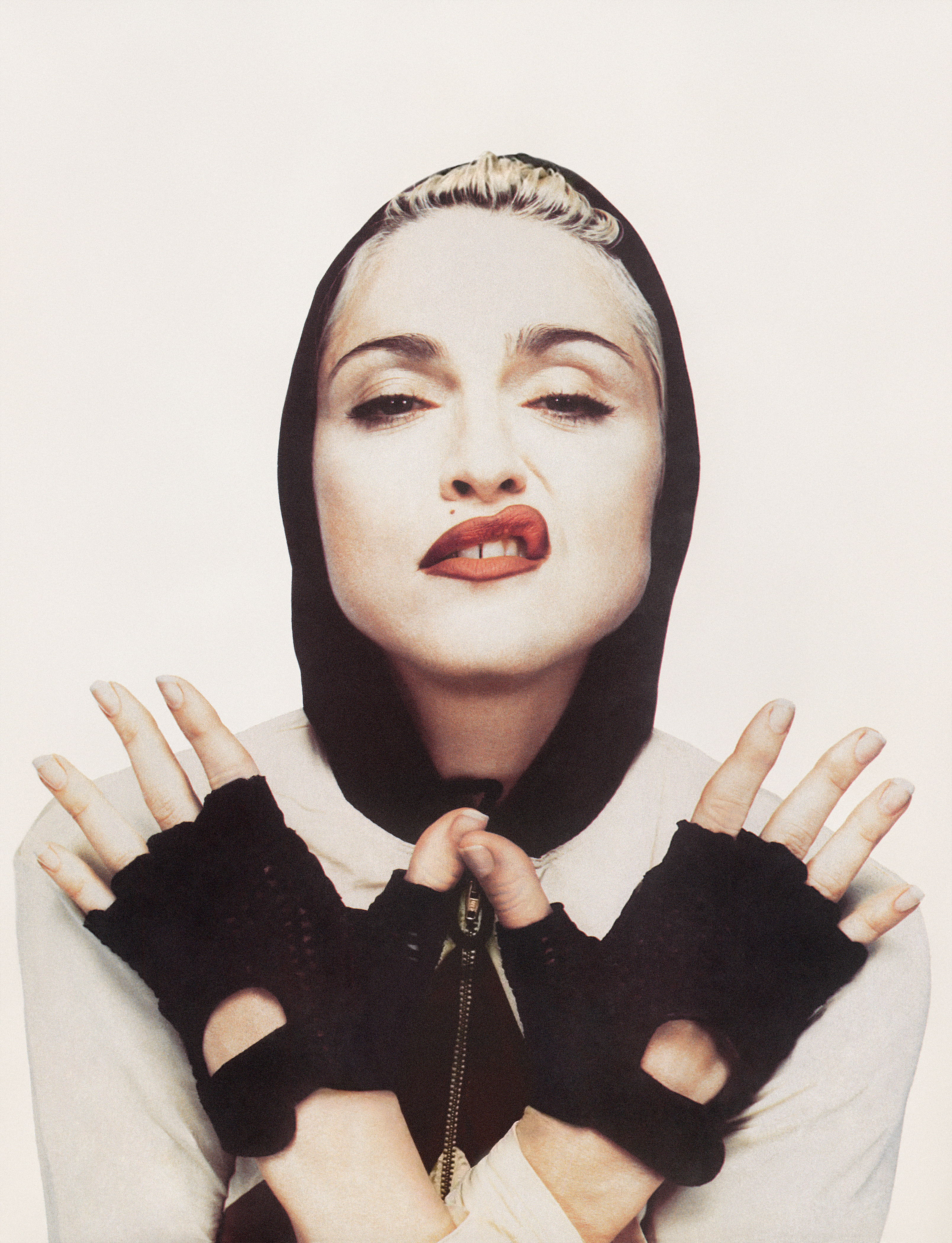 Madonna, by Jean Baptiste Mondino, June 1990, ©Jean Baptiste Mondino. Courtesy of National Portrait Gallery, London