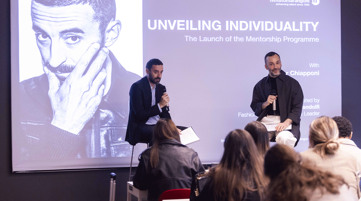 Walter Chiapponi, mentoring students at Istituto Marangoni Milano, underscores the pivotal role of emotions and individuality in the art of fashion collection creation