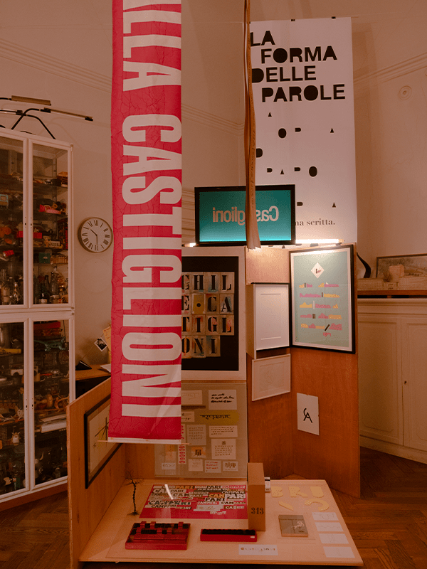 Typography, everyday objects and visual experiments reveal curiosity as the hidden engine of Italian design, beyond style and convention. Ph. Chiara Pezzimenti. Courtesy press office.