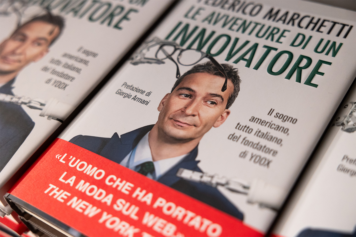 Federico Marchetti's book, "Le Avventure di un Innovatore" (The Adventures of an Innovator)