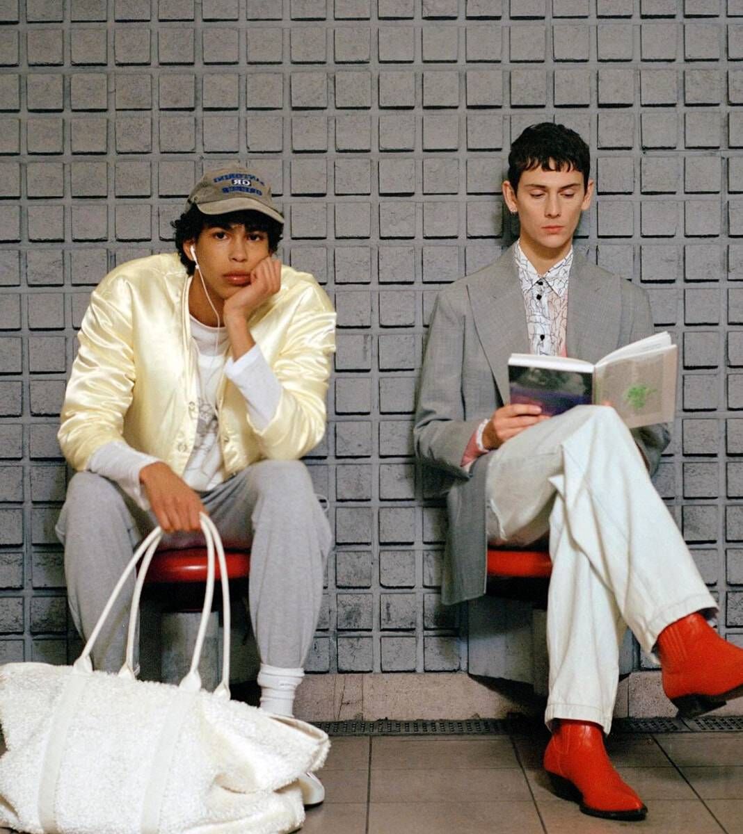 A snapshot from the launch campaign for Milan Men's Fashion Week FW 24. Photo by Carmine Romano. Courtesy of CNMI