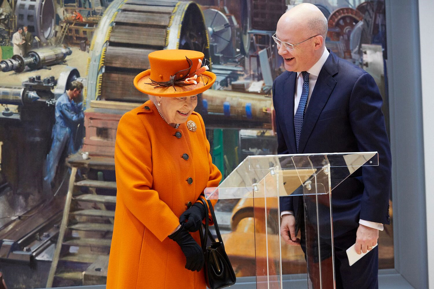 Queen Elizabeth II visits the Science Museum to announce its summer exhibition, Top Secret, and unveil a new space for supporters, to be known as the Smith Centre on March 7, 2019 in London, England. During her visit The Queen published her first Instagram post, an archive image of a letter from Charles Babbage to Prince Albert, on the @theRoyalFamily Instagram account
