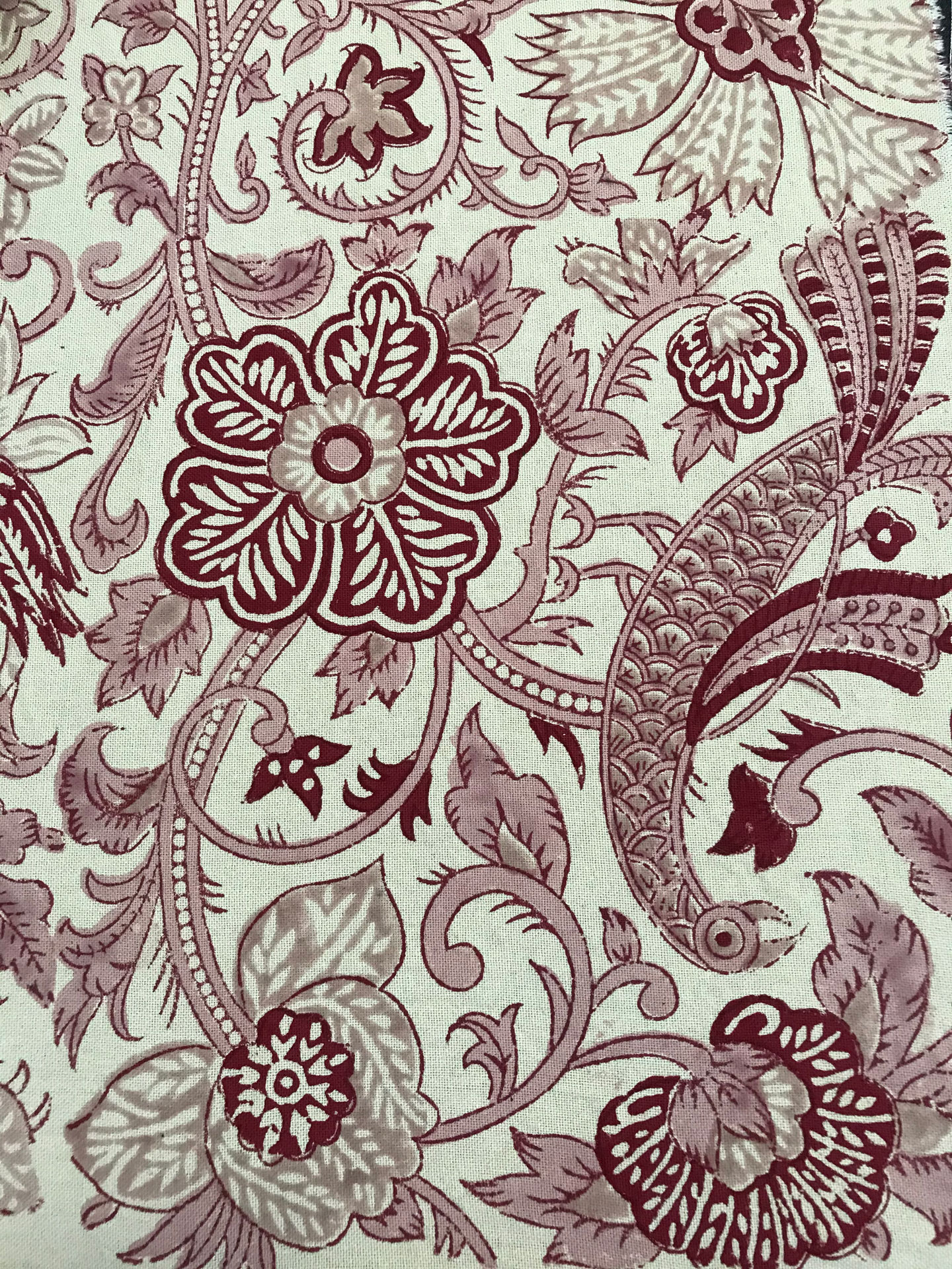 Printed fabric from Jaipur