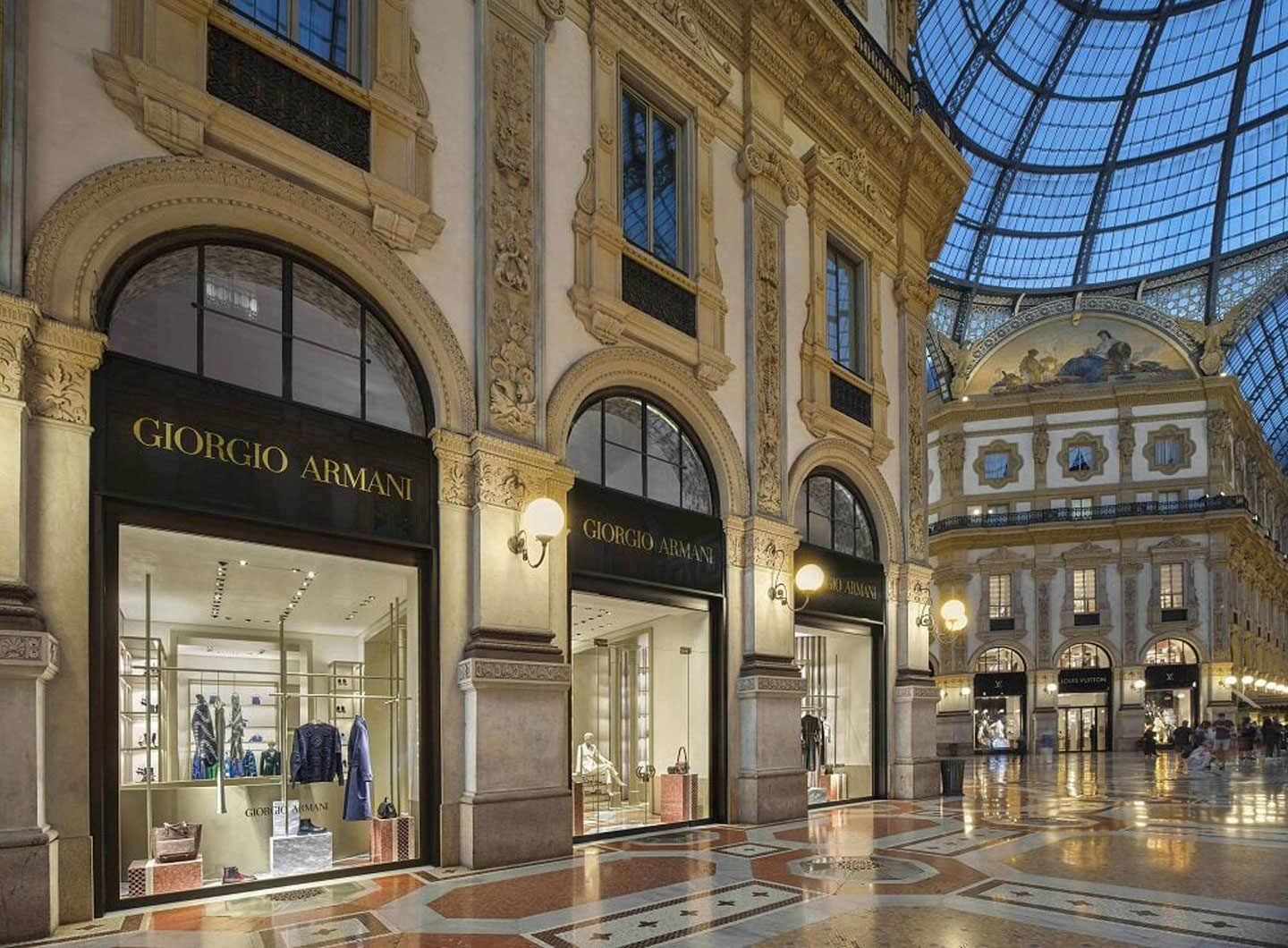 Giorgio Armani’s new 300-square-metre store in Galleria Vittorio Emanuele, Milan