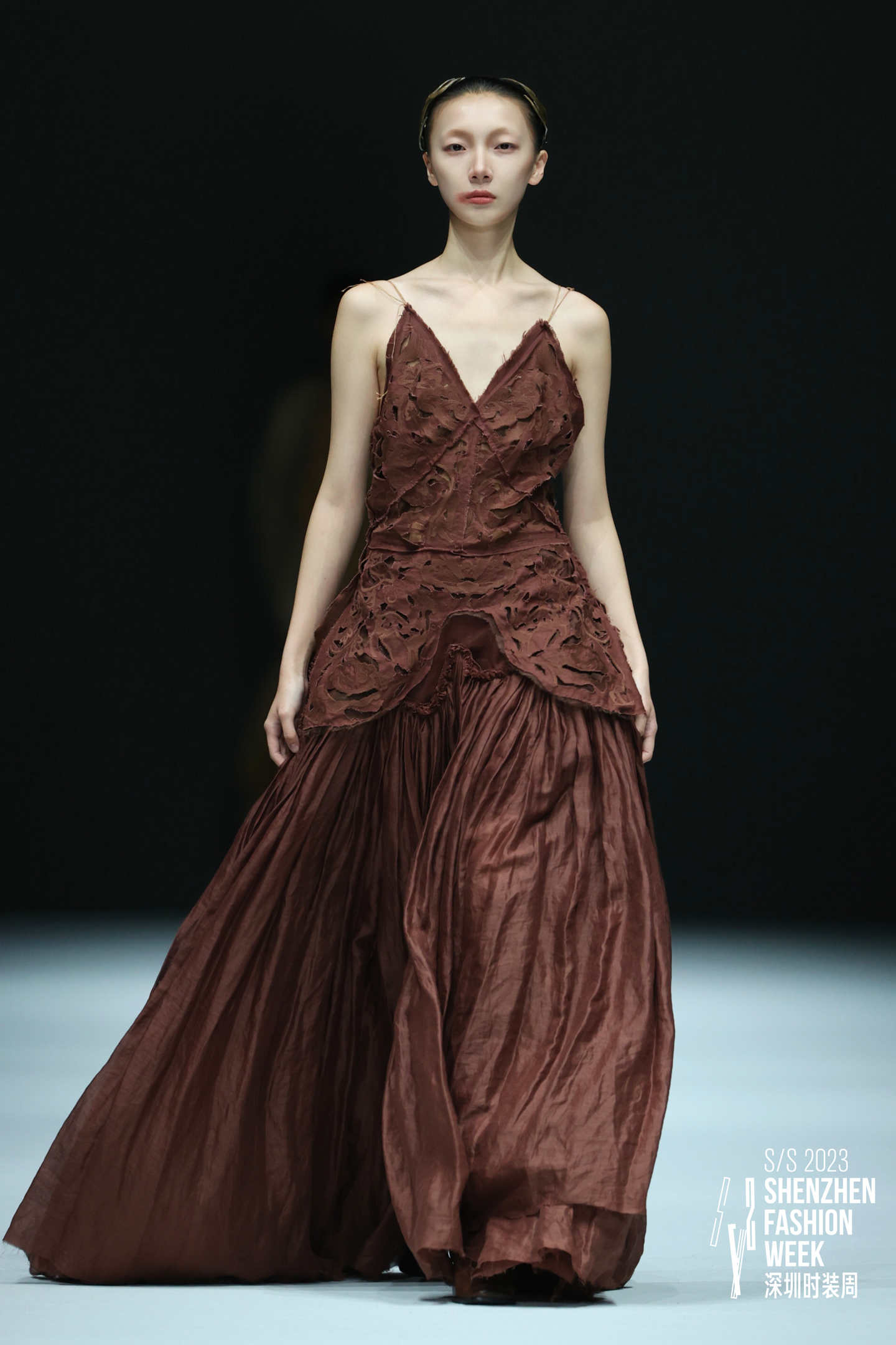 A look from the graduate collection by Istituto Marangoni Shenzhen Fashion Design student Yao Wenya