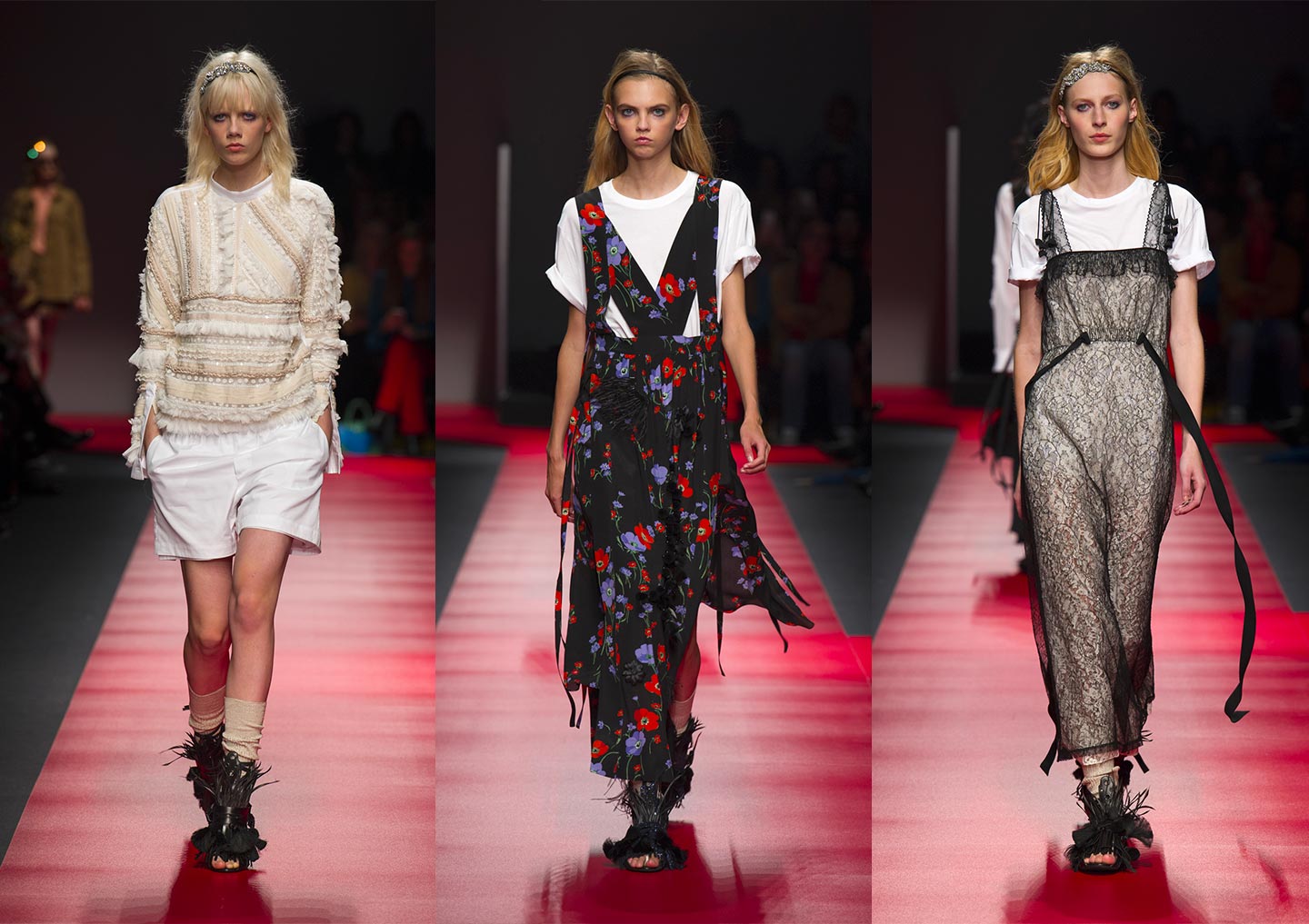 Looks from the N°21 spring-summer 2016 fashion show by Alessandro Dell'Acqua