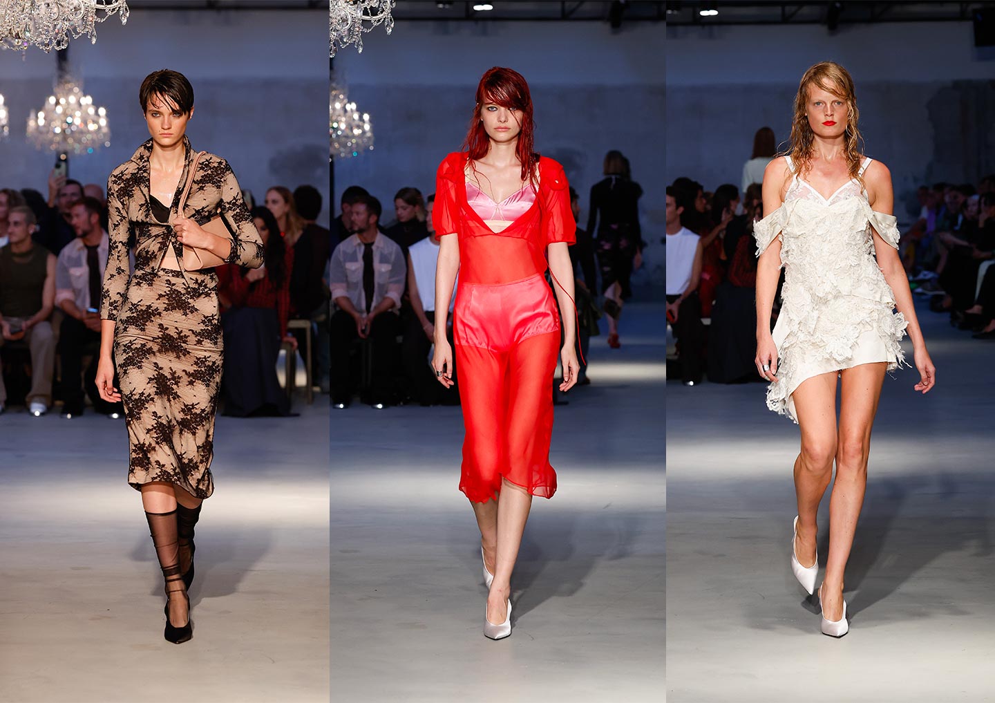Looks from the N°21 spring-summer 2023 fashion show by Alessandro Dell'Acqua