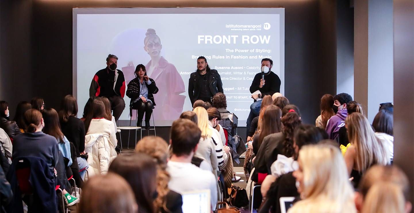 T1 A moment of the Front Row event with guests Antonio Mancinelli, Susanna Ausoni and Nick Cerioni, moderated by Angelo Ruggeri1440x744