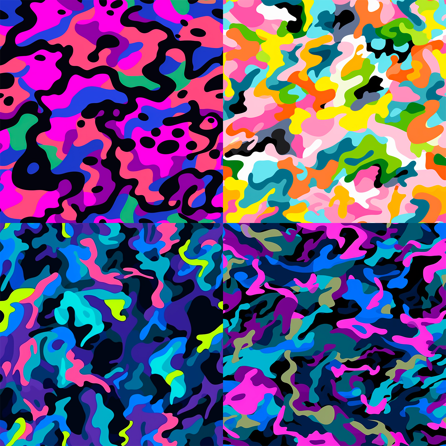 Midjourney's prompts let you generate stunning camouflage patterns