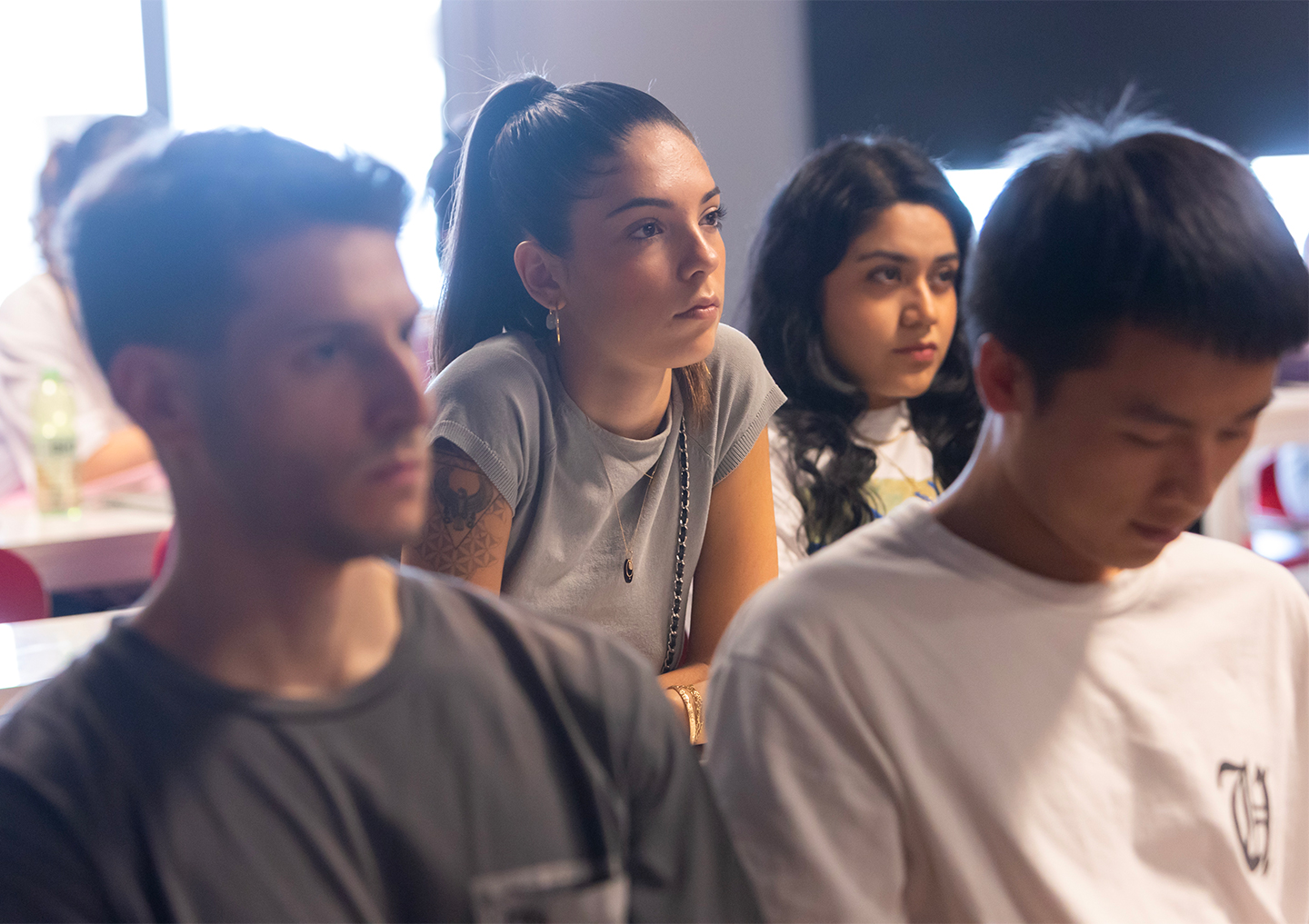Fashion Design Master’s students and Fashion Styling, Creative Direction and Digital ContentMaster’s students attending the launch of Christian Boaro’s Industry Project at Istituto Marangoni in Milan