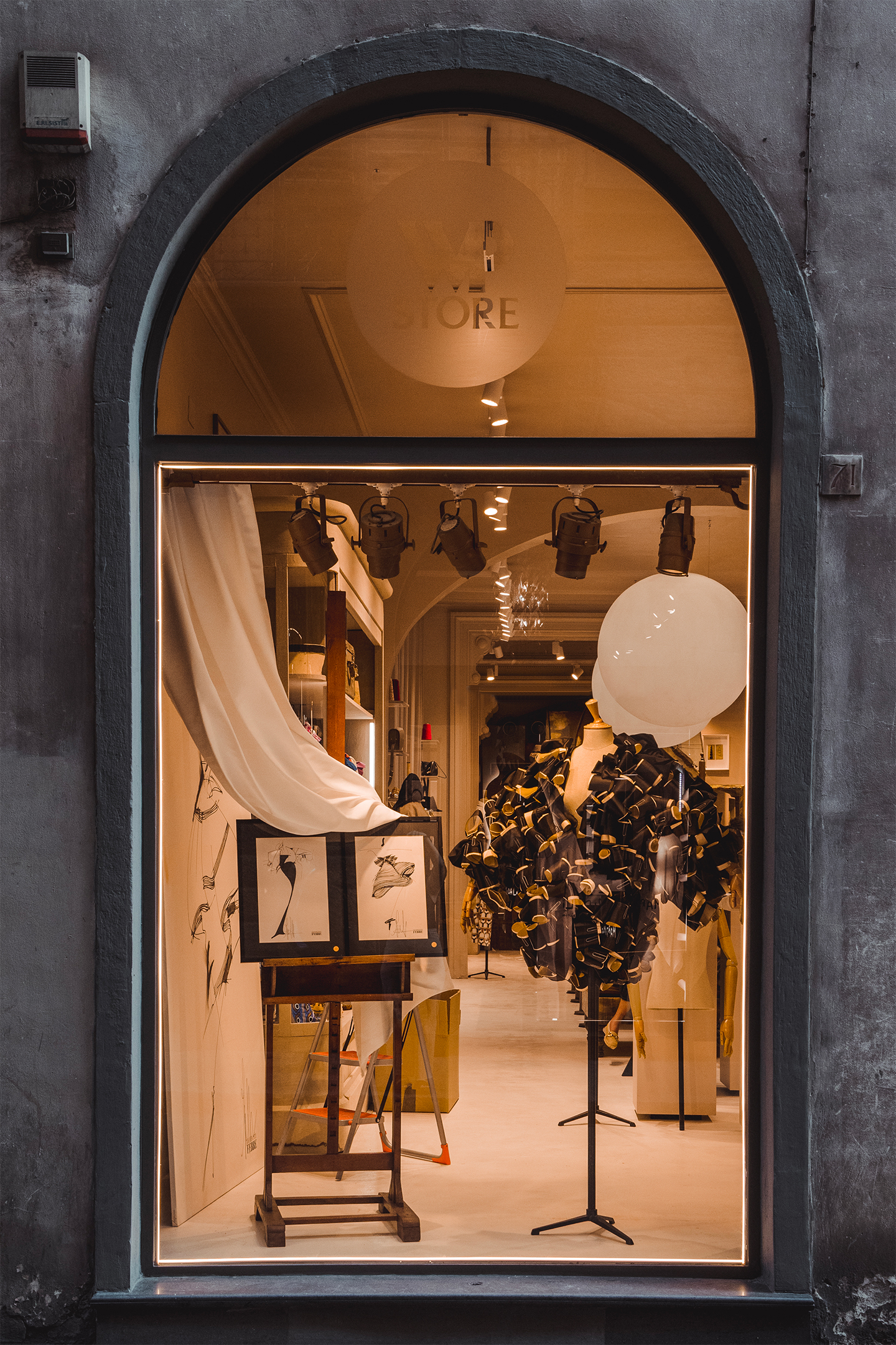 Gianfranco Ferré's Bottega recreated at the WP Store in Florence