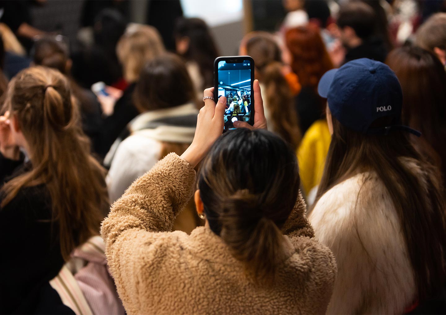 Students attending the 2023 edition of Istituto Marangoni’s “Front Row – Fashion AI-dentity” dedicated to New Technologies in the San Babila School of Fashion