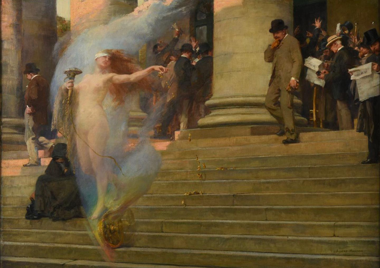 Albert Maignan, La Fortune passe, 1895