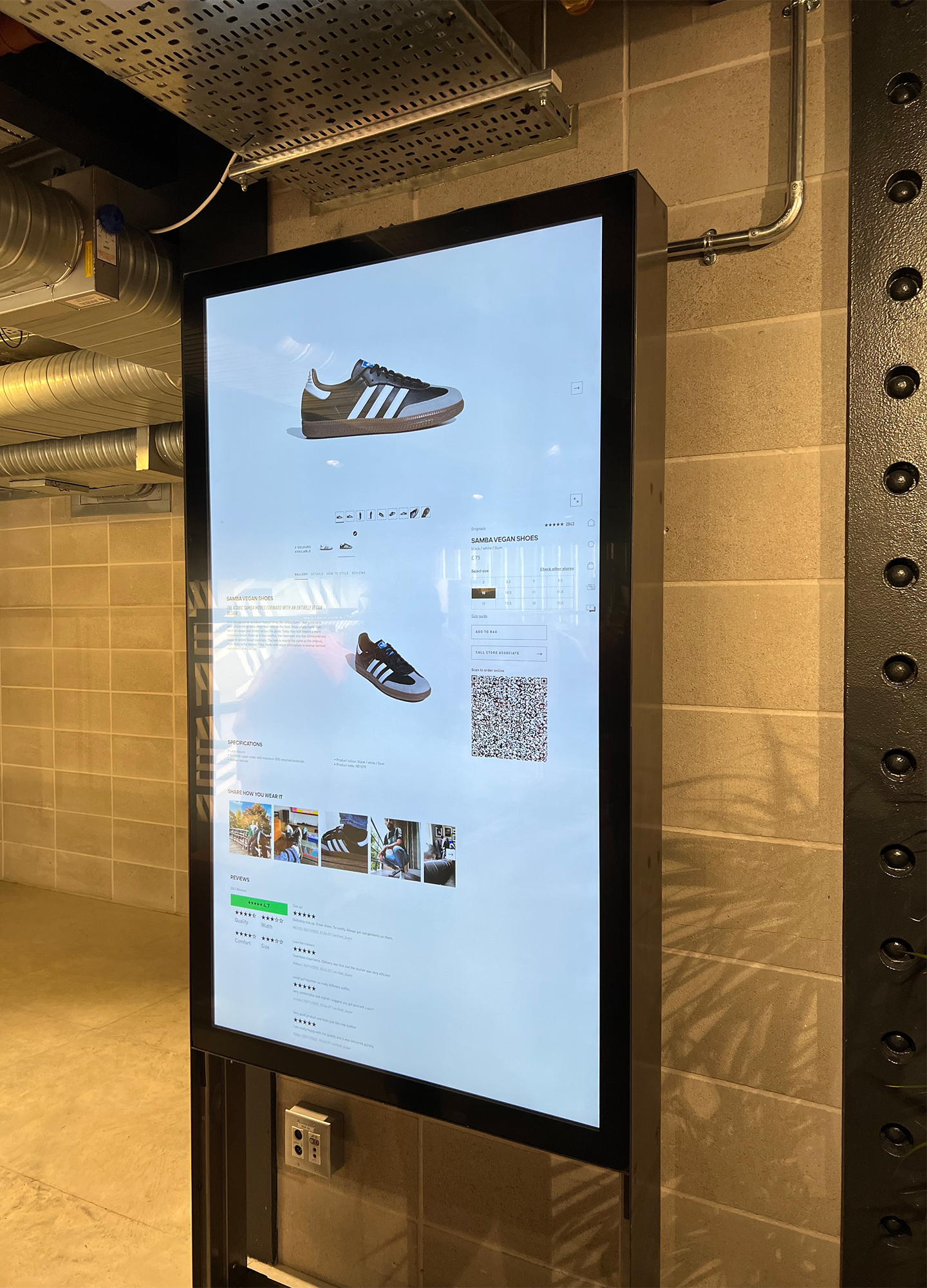 Over 100 digital touchpoints – all 100% powered by green energy - feature throughout the store © Courtesy of the authors