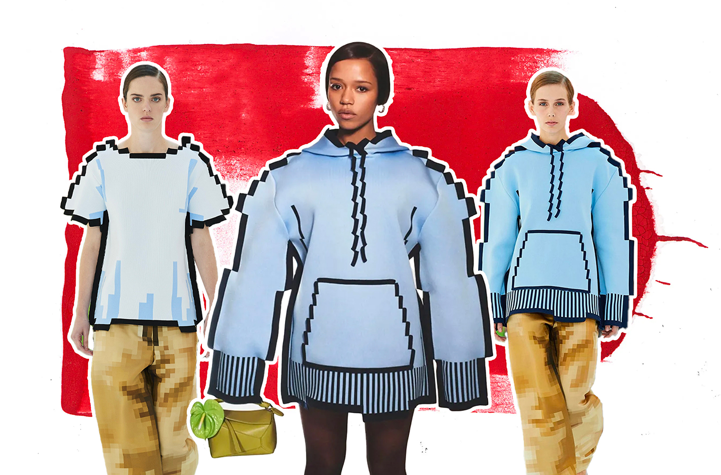 Loewe makes pixelated outfits you can wear IRL - LiTT website