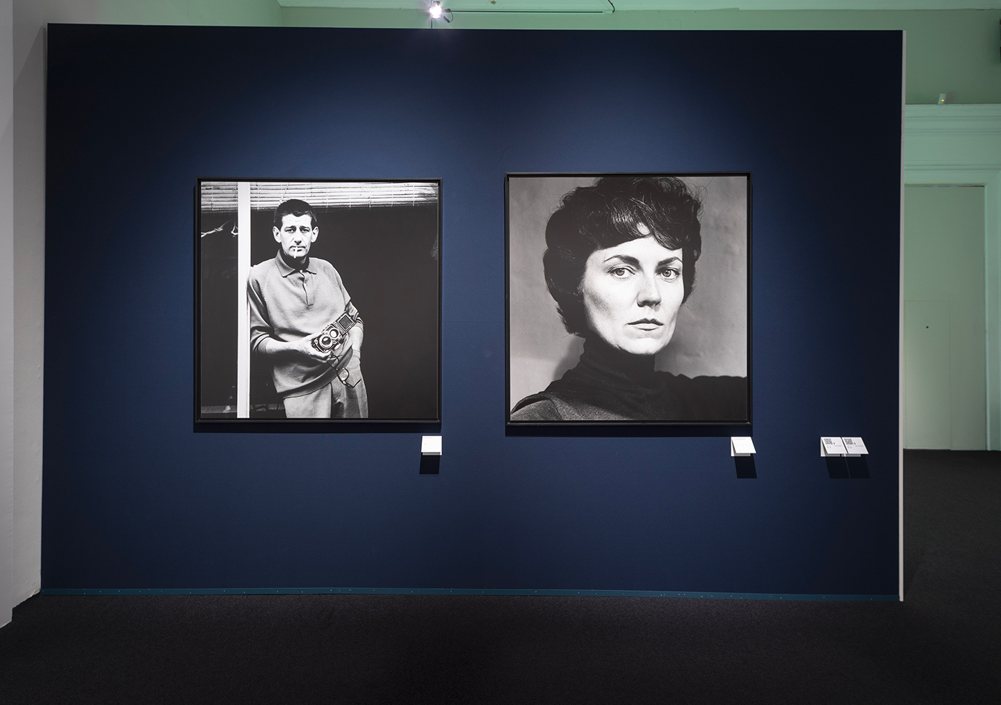 The "HELMUT NEWTON. LEGACY" exhibition at Palazzo Reale. Portraits of Helmut and June Newton © Luca Zanon