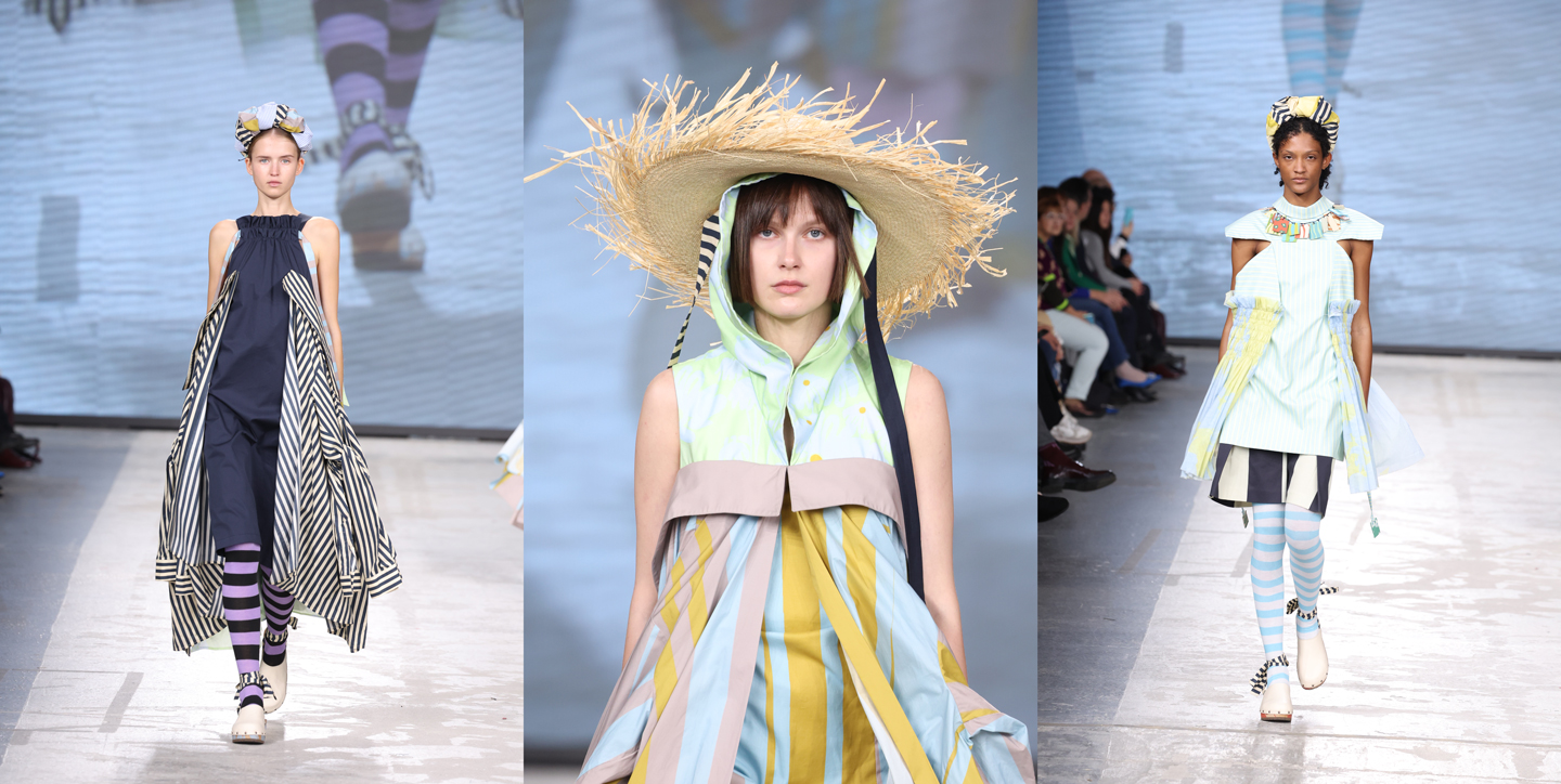 Istituto Marangoni Milano Fashion Design student Martina Cesana showcased her collection at Fashion Graduate Italia