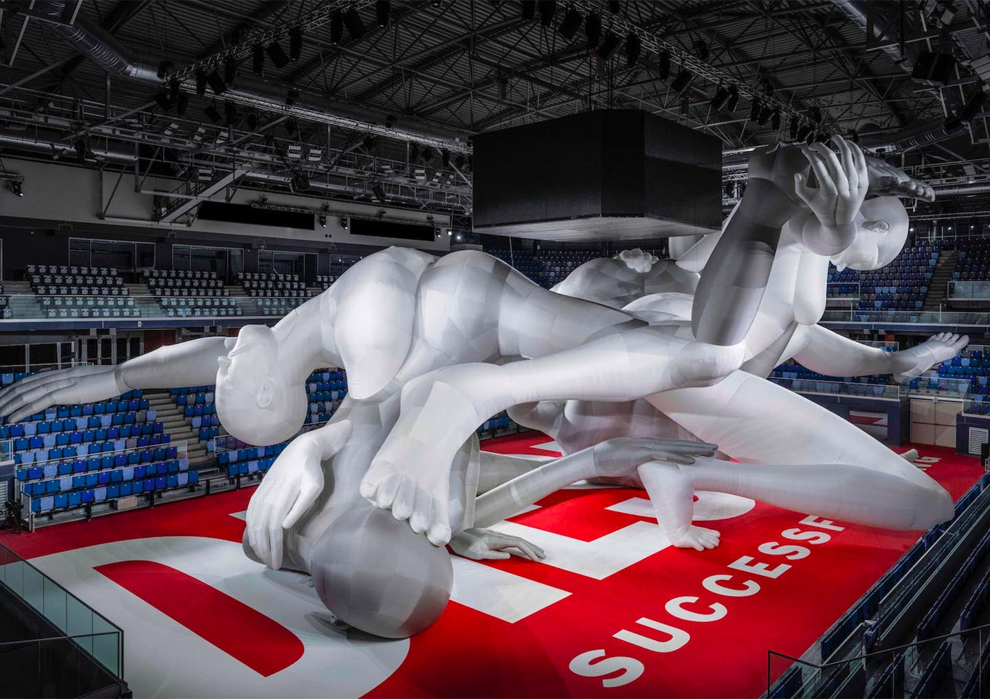 The Diesel spring-summer 2023 show took place in a room full of massive, vaguely sexual inflatable sculptures