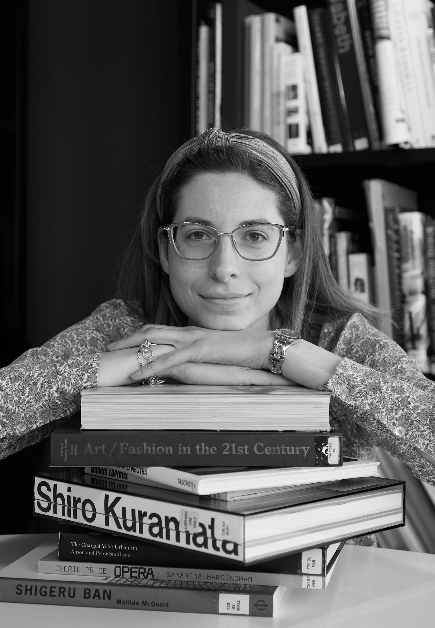 Silvia De Vecchi at Istituto Marangoni's London campus library 