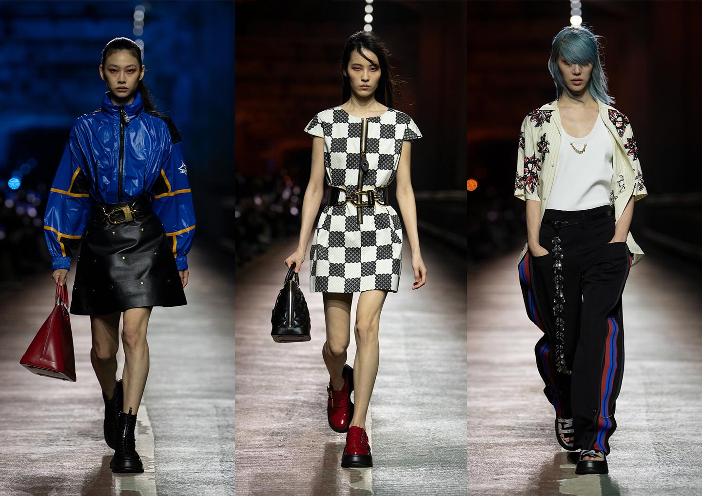 Nicolas Ghesquière presented his women’s Pre-Fall 2023 collection for Louis Vuitton on the Jamsugyo Bridge in Seoul, on Saturday, April 29th © Louis Vuitton