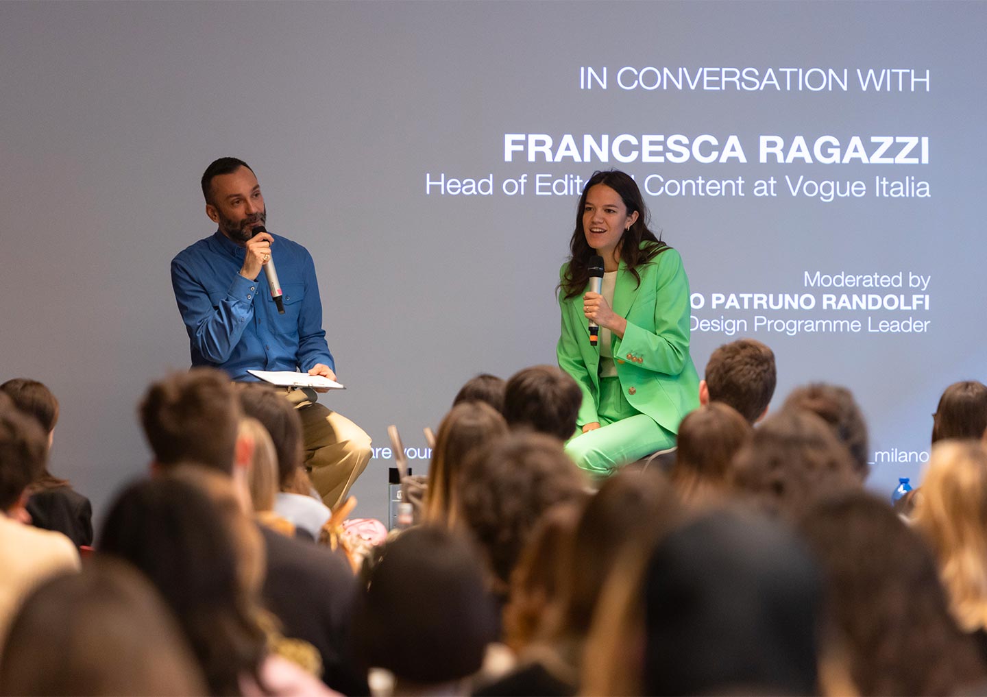 Francesca Ragazzi, Head of Editorial Content for Vogue Italia, at Istituto Marangoni Milano