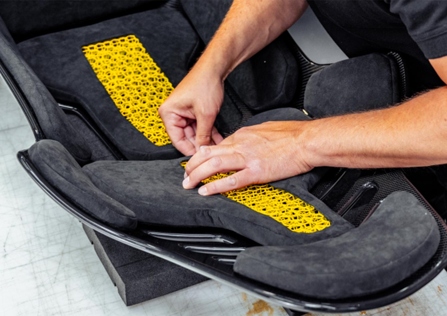 OECHSLER uses additive manufacturing to develop and produce high-performance car upholstery that is individually adapted to the user's needs