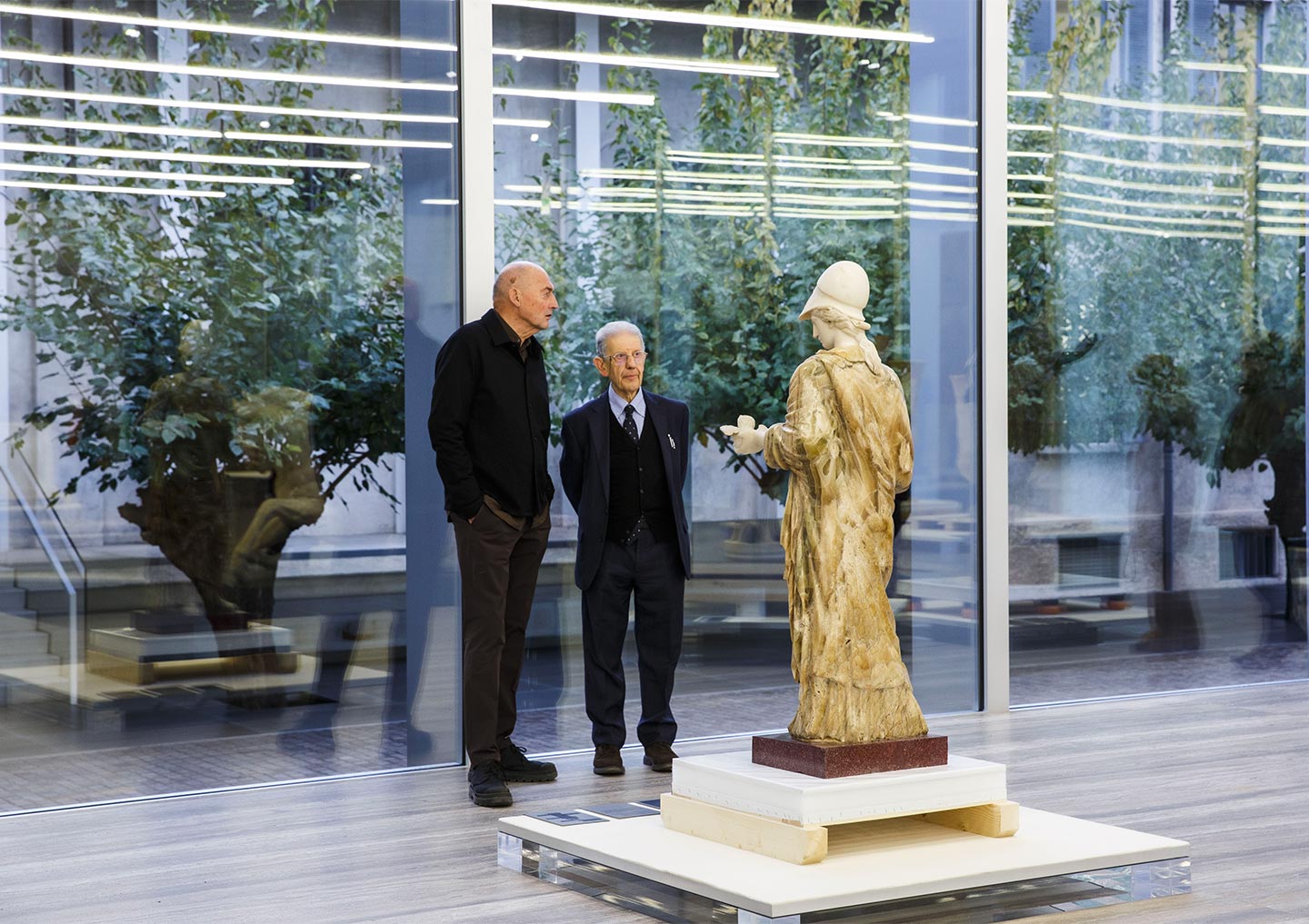 Salvatore Settis and Rem Koolhaas (Photo: Francesca D'Amico)