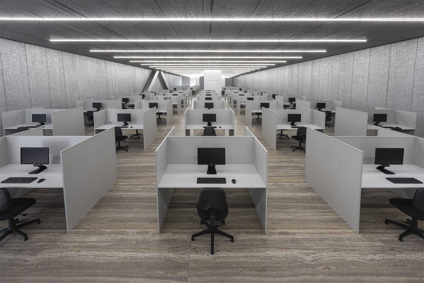 Exhibition views of “Useless Bodies?” by Elmgreen & Dragset at Fondazione Prada. Garden of Eden, 2022