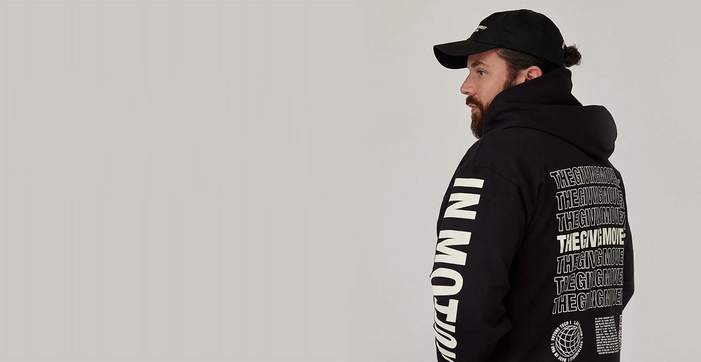 Dominic Nowell-Barnes, founder of the streetwear brand The Giving Movement