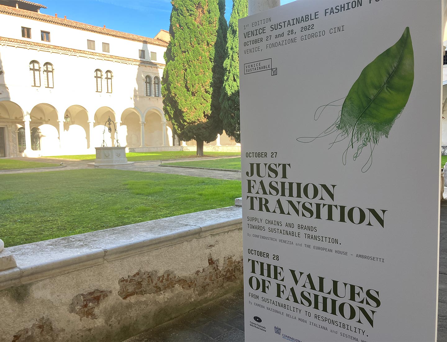 The first international summit dedicated to the sustainable transition of the fashion industry took place in Venice, at Fondazione Giorgio Cini