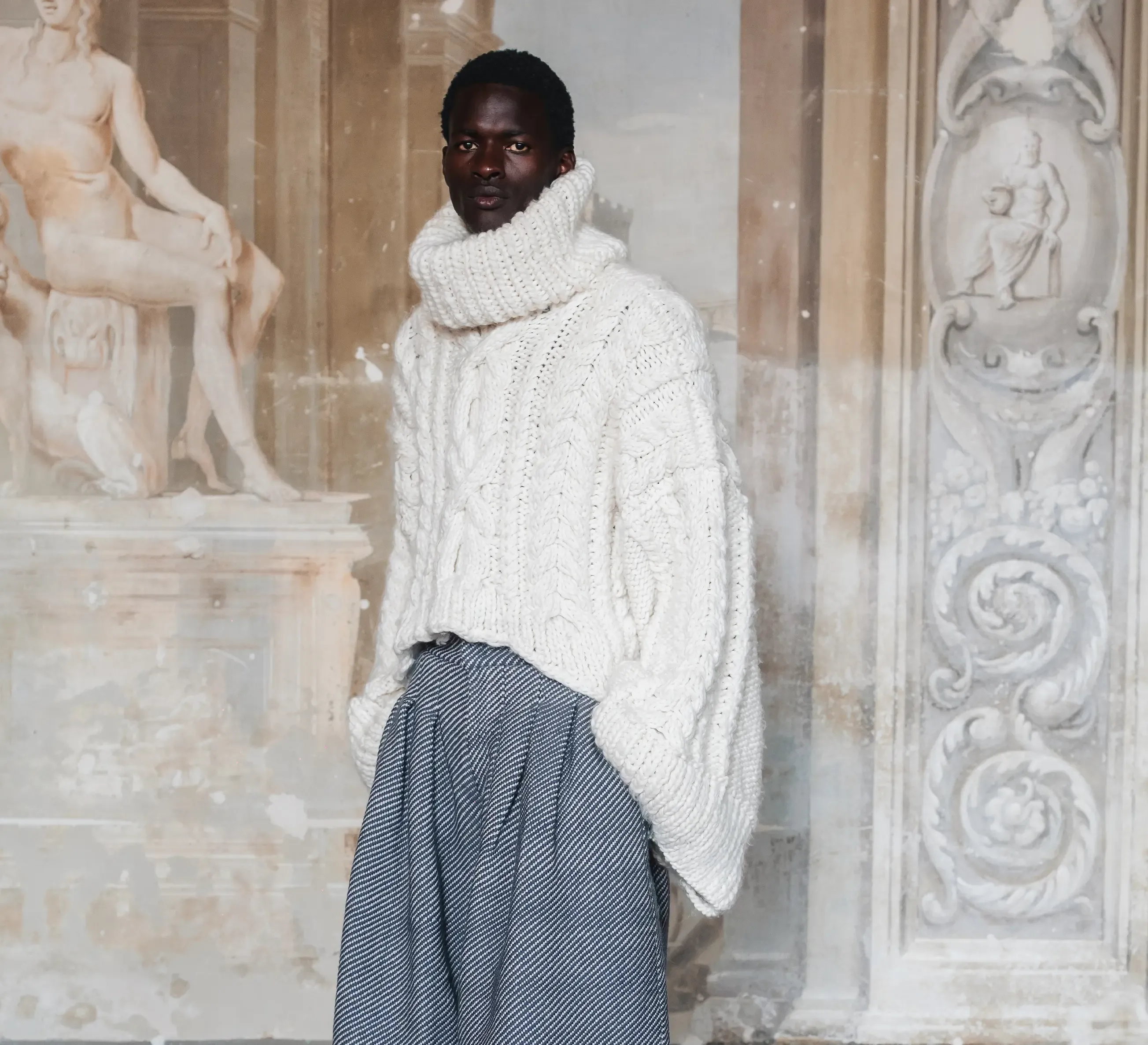image Why do men wear oversized clothes? An emerging designer on masculine vulnerability