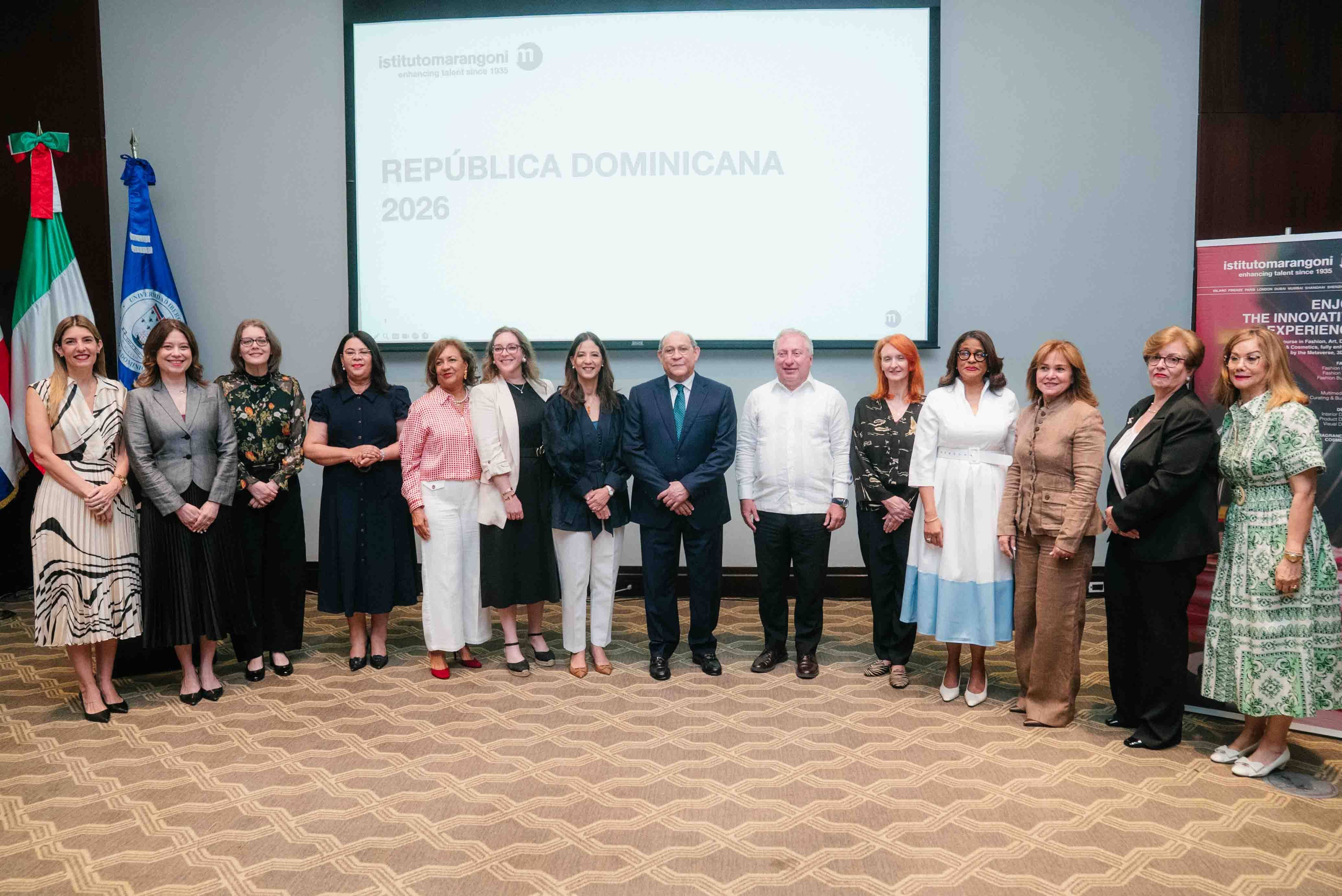 Representantes de Unibe, el MESCyT e Istituto Marangoni encabezaron el encuentro
